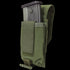 The Condor Universal Rifle Mag Pouch - Scorpion OCP securely holds a rifle magazine with a flap and Velcro closure—perfect for law enforcement or first responders.